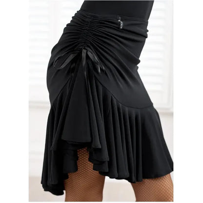 Square dance dance skirt black body skirt skirt pull rope safety pants Latin dance skirt