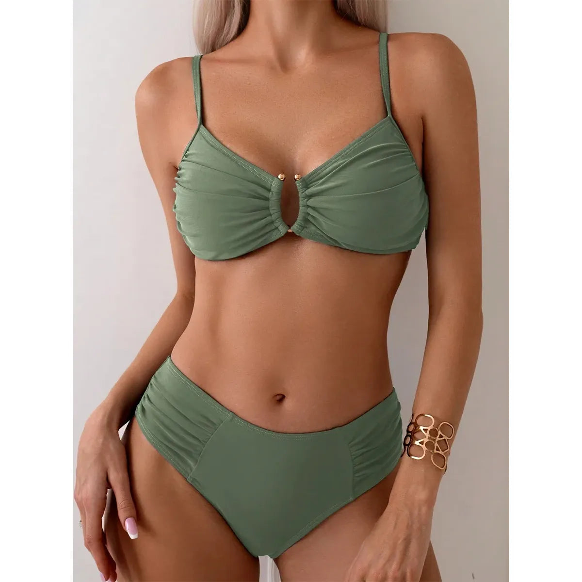 Sexy Bikini Women's Swimsuit 2026 Two-piece Swimwear High Waisted Bikinis Set Female Bathing Suit Push Up Swimming for Beachwear