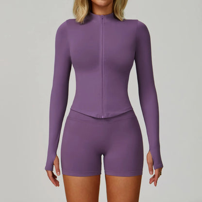 2/3PCS Seamless Yoga Set Gym Workout Suits Athletic Wear Women Legging Fitness Bra Crop Top Long Sleeve Sports Suits Sportswear