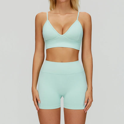 2/3PCS Seamless Yoga Set Gym Workout Suits Athletic Wear Women Legging Fitness Bra Crop Top Long Sleeve Sports Suits Sportswear