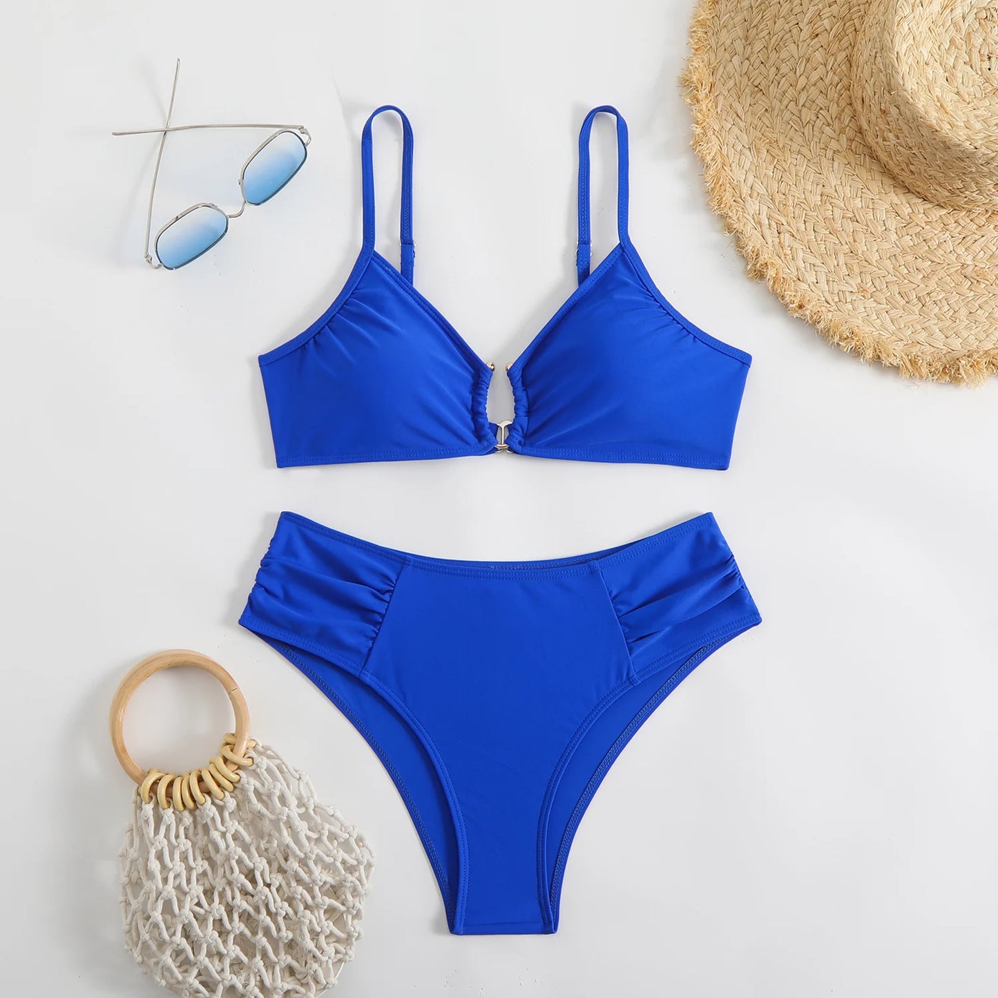 Sexy Bikini Women's Swimsuit 2026 Two-piece Swimwear High Waisted Bikinis Set Female Bathing Suit Push Up Swimming for Beachwear