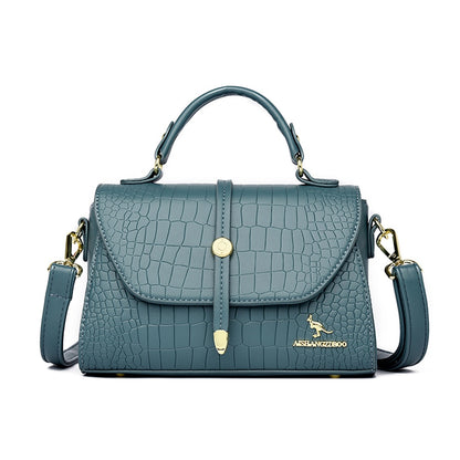 2022 Brand Crocodile Leather Crossbody Bags for Women Female Shoulder Messenger Sac Luxury Designer Ladies Handbags and Purses