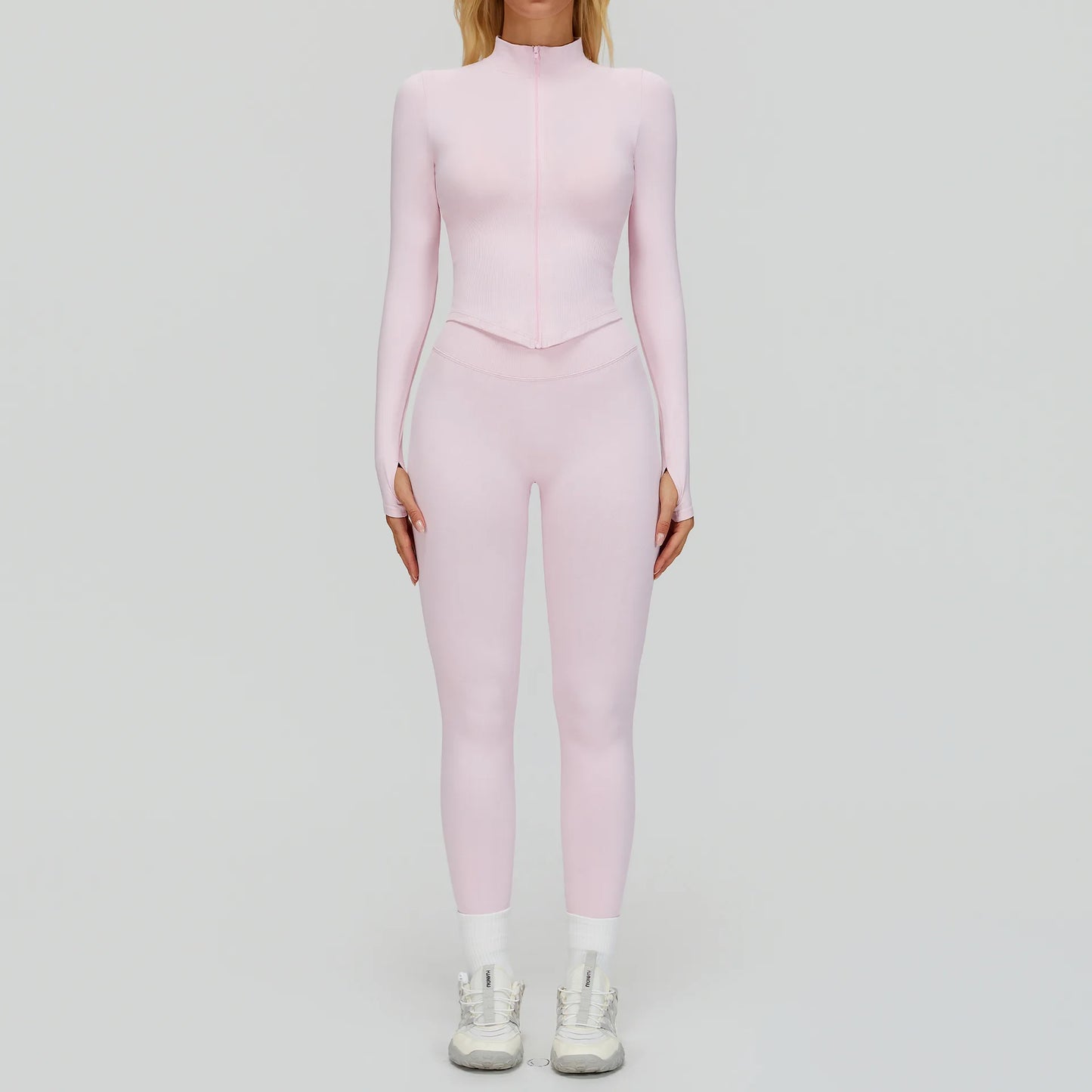 2/3PCS Seamless Yoga Set Gym Workout Suits Athletic Wear Women Legging Fitness Bra Crop Top Long Sleeve Sports Suits Sportswear