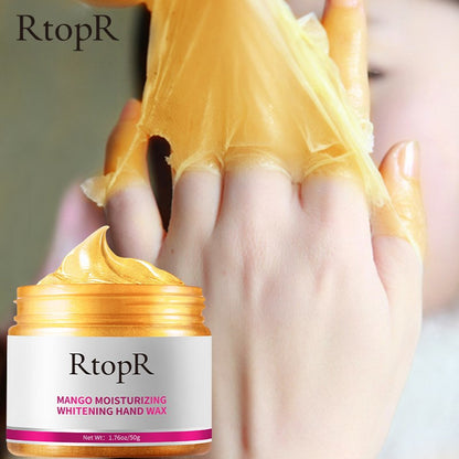 RtopR Mango For Hands Mask Hand Wax Whitening Moisturizing Repair Exfoliating Calluses Filming Anti-Aging Hand Skin Cream 50g
