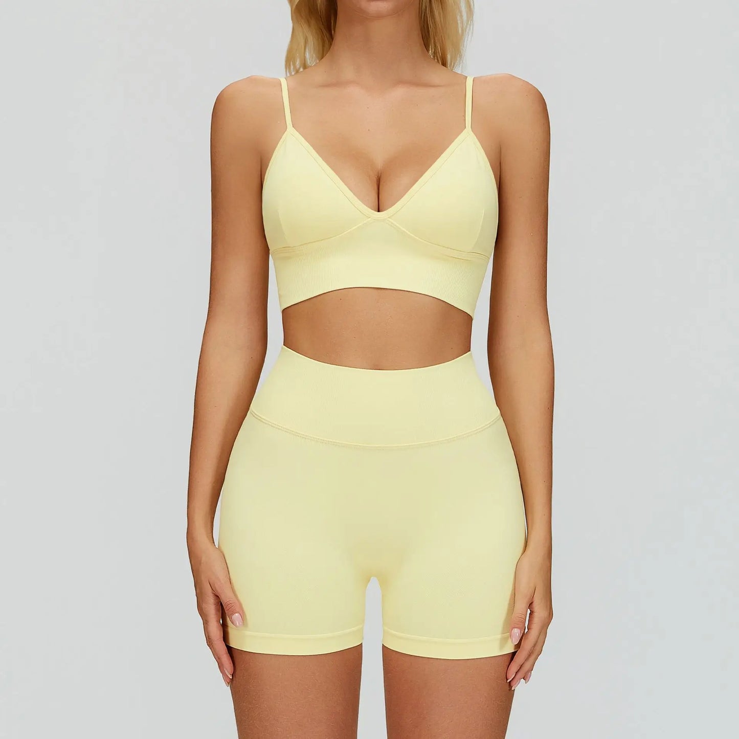 2/3PCS Seamless Yoga Set Gym Workout Suits Athletic Wear Women Legging Fitness Bra Crop Top Long Sleeve Sports Suits Sportswear