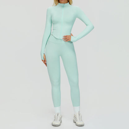 2/3PCS Seamless Yoga Set Gym Workout Suits Athletic Wear Women Legging Fitness Bra Crop Top Long Sleeve Sports Suits Sportswear