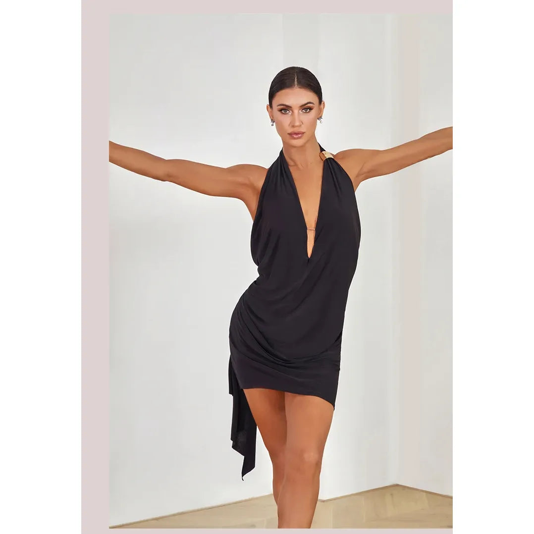 sexy latin dress latin rhythm dress  samba dress summer red black latin pratice wear 2419 zym