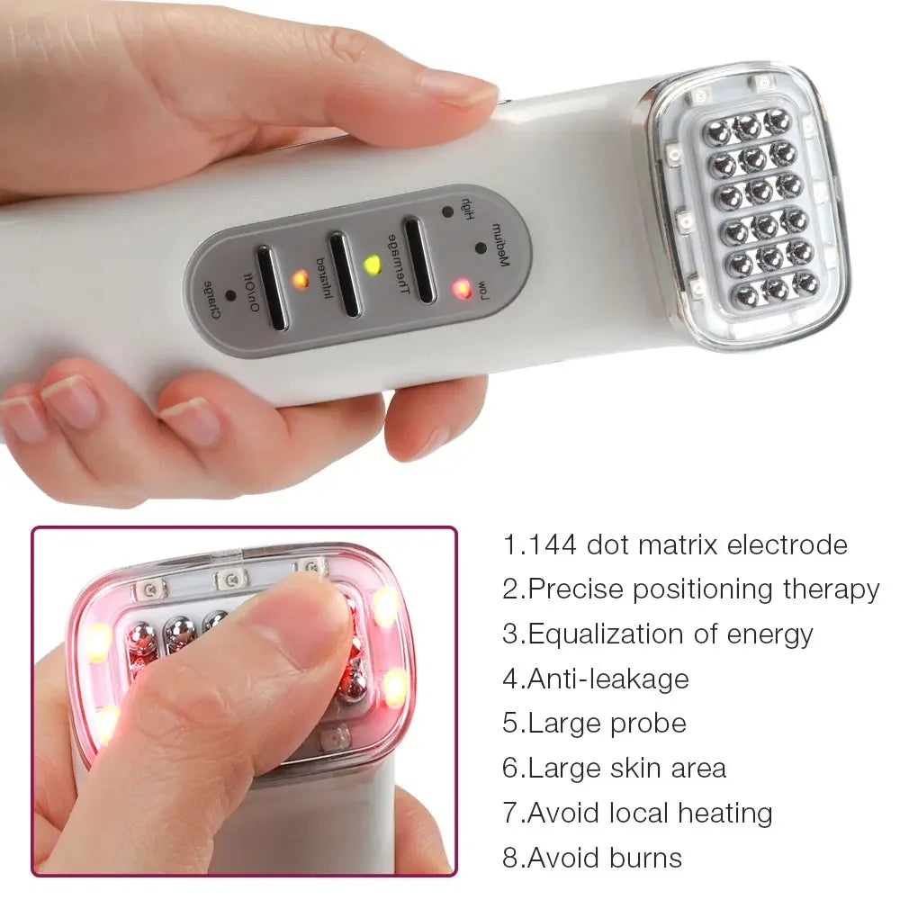 RF Beauty Device Radio Frequency Rechargeable Skin Tightening Machine Wrinkle Reduction Face Lifting Anti Aging Home Use Facial