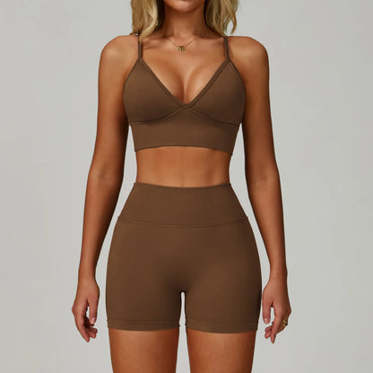 2/3PCS Seamless Yoga Set Gym Workout Suits Athletic Wear Women Legging Fitness Bra Crop Top Long Sleeve Sports Suits Sportswear