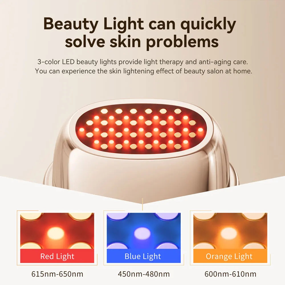 ANLAN Multi-Polar RF Beauty Device Skin Tightening Anti-Aging Wrinkle 3Color LED  Skincare 24K Gold Face Radiofrequency Massager