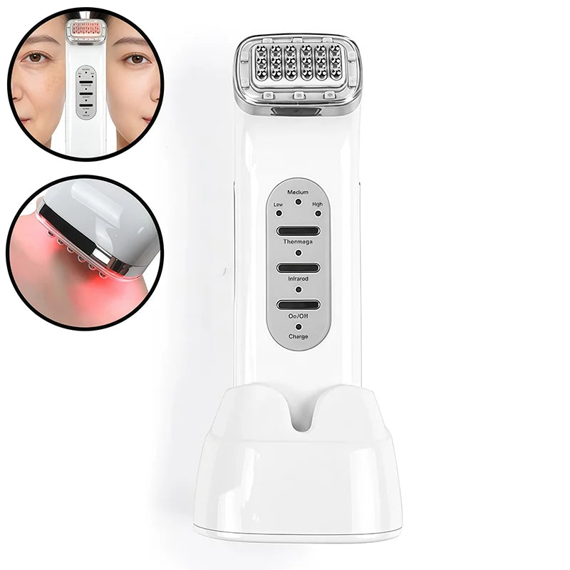 RF Beauty Device Radio Frequency Rechargeable Skin Tightening Machine Wrinkle Reduction Face Lifting Anti Aging Home Use Facial