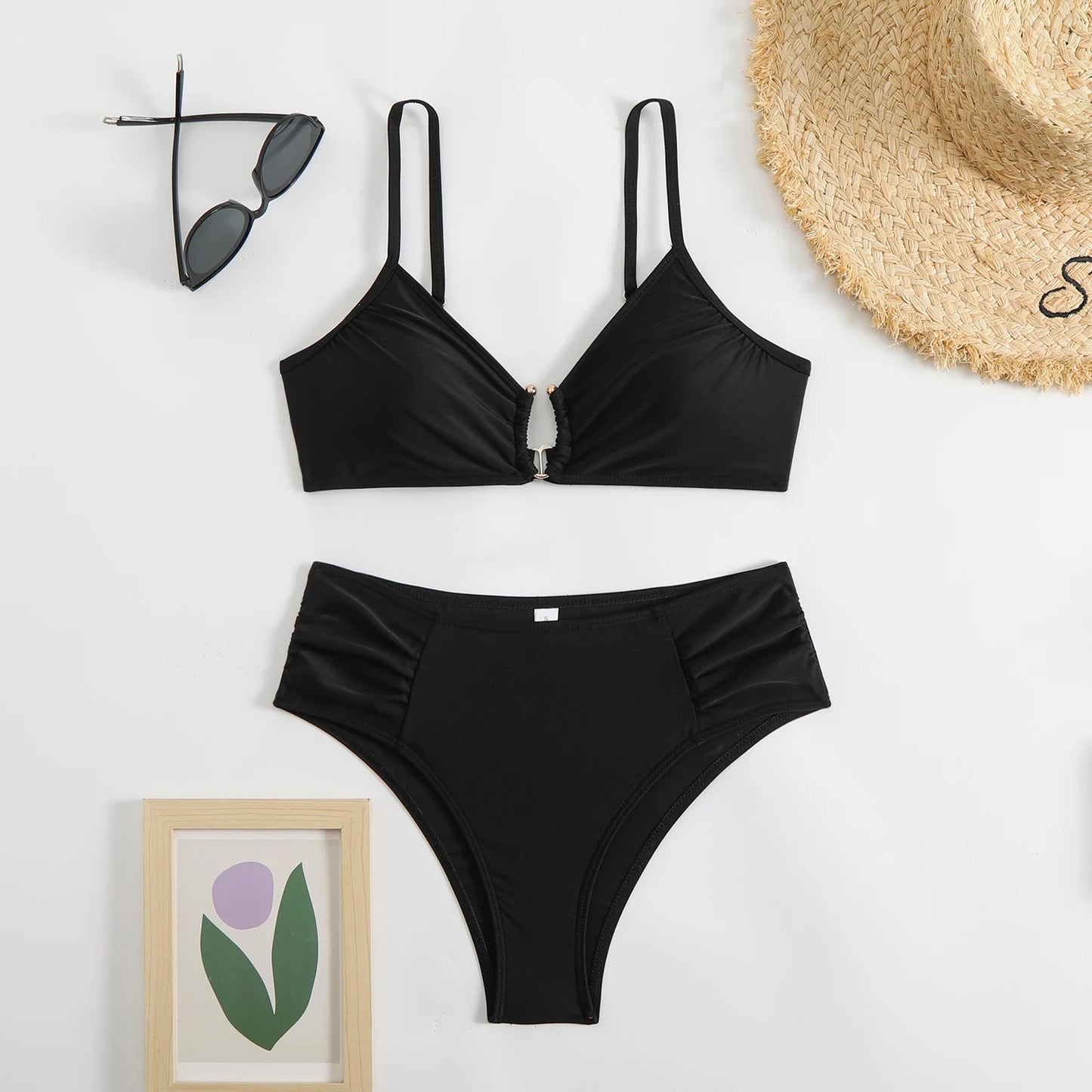 Sexy Bikini Women's Swimsuit 2026 Two-piece Swimwear High Waisted Bikinis Set Female Bathing Suit Push Up Swimming for Beachwear