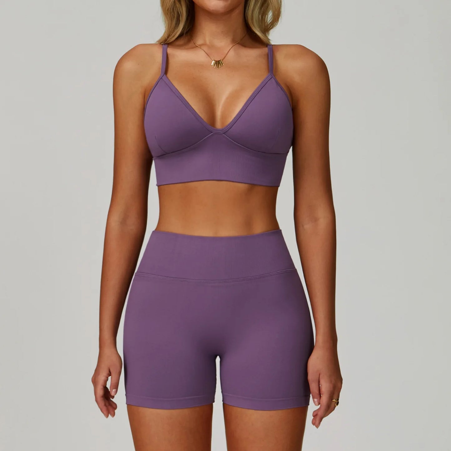 2/3PCS Seamless Yoga Set Gym Workout Suits Athletic Wear Women Legging Fitness Bra Crop Top Long Sleeve Sports Suits Sportswear