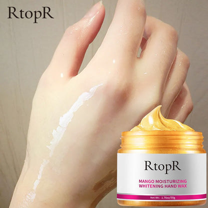 RtopR Mango For Hands Mask Hand Wax Whitening Moisturizing Repair Exfoliating Calluses Filming Anti-Aging Hand Skin Cream 50g