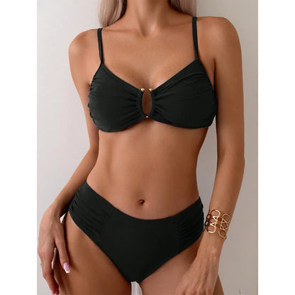 Sexy Bikini Women's Swimsuit 2026 Two-piece Swimwear High Waisted Bikinis Set Female Bathing Suit Push Up Swimming for Beachwear