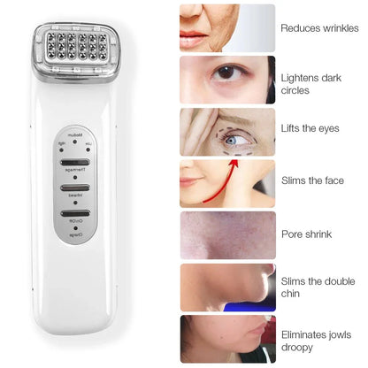 RF Beauty Device Radio Frequency Rechargeable Skin Tightening Machine Wrinkle Reduction Face Lifting Anti Aging Home Use Facial