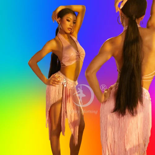 zym Latin  Dance Dress latin dress black Tango Dress Rumba ChaCha fringe latin dresses woman back cut out 25110