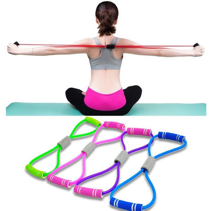 Hot Yoga Rope Workout Muscle Fitness Rubber Elastic Bands