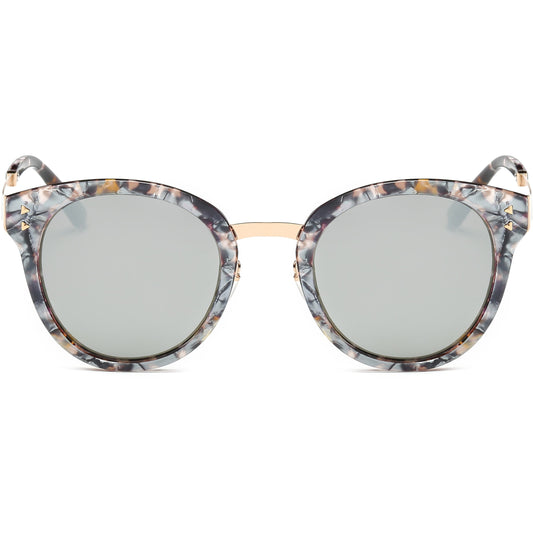 Women Polarized Round Cat Eye Sunglasses