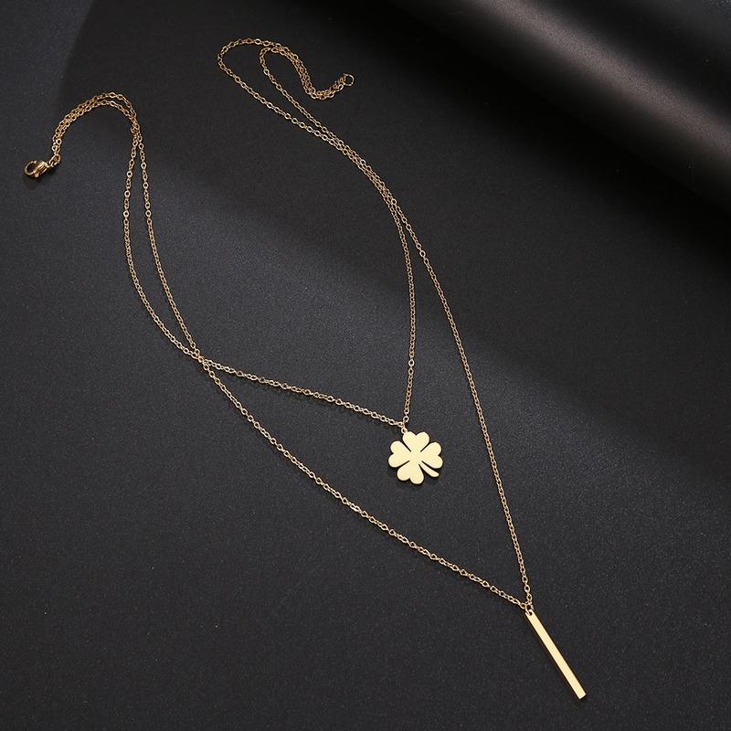 Multilayer Fashion Stainless Steel Neckless